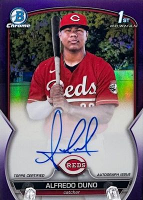 2023 Bowman Chrome #CPA-ADU Prospect Auto - Purple Refractor /250 (1st)