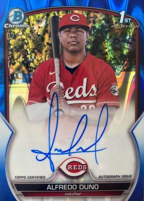 2023 Bowman Chrome #CPA-ADU Prospect Auto - Blue RayWave Refractor /150 (1st)