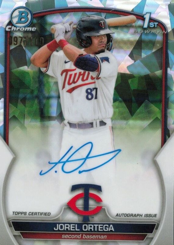 Jorel Ortega 2023 Bowman Chrome #CPA-JORT Prospect Auto - Atomic Refractor /100 (1st) RAW