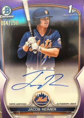 2023 Bowman Chrome #CPA-JRR Prospect Auto - Purple Refractor /250 (1st)