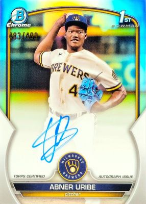 2023 Bowman Chrome #CPA-AU Prospect Auto - Refractor /499 (1st)