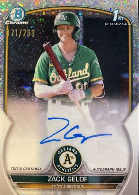 2023 Bowman Chrome #CPA-ZG Prospect Auto - Speckle Refractor /299 (1st)