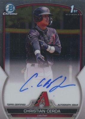 2023 Bowman Chrome #CPA-CCE Prospect Auto (1st)