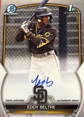 2023 Bowman Chrome #CPA-EB Prospect Auto (1st)