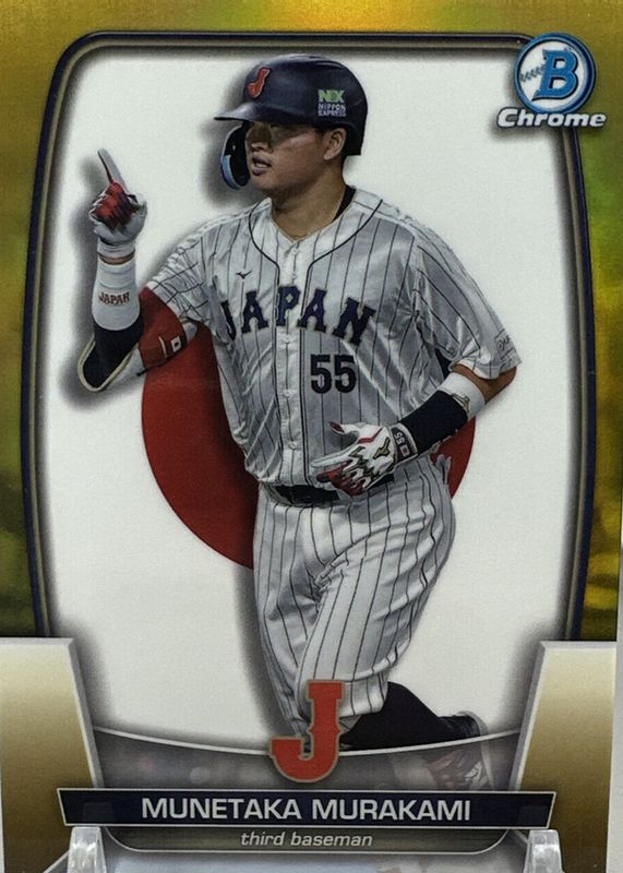 2023 Bowman Chrome #WBC-50 WBC Flag - Gold Refractor /50