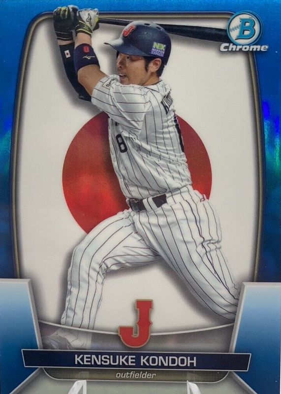 2023 Bowman Chrome #WBC-53 WBC Flag - Blue Refractor /75