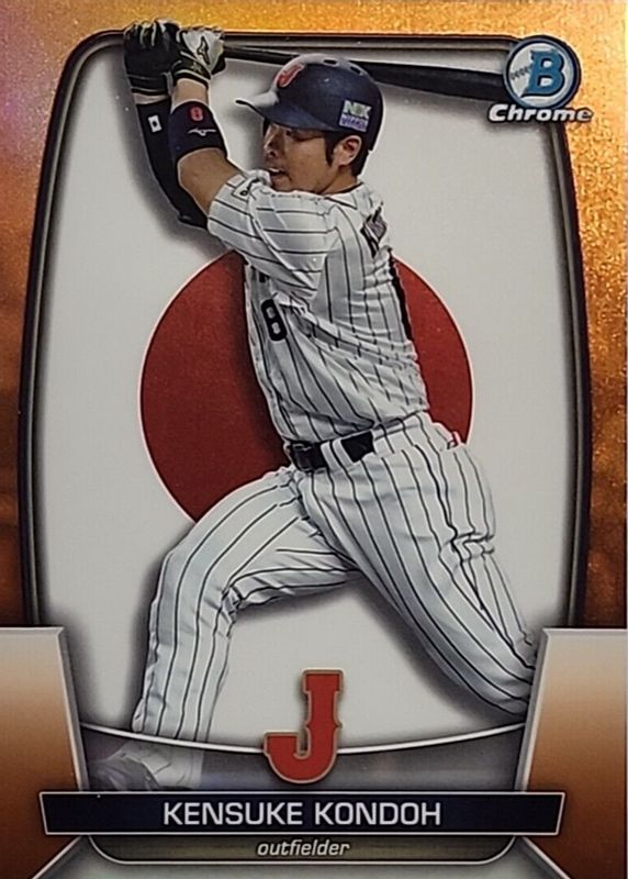 2023 Bowman Chrome #WBC-53 WBC Flag - Orange Refractor /25