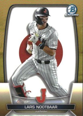 2023 Bowman Chrome #WBC-46 WBC Flag - Gold Refractor /50