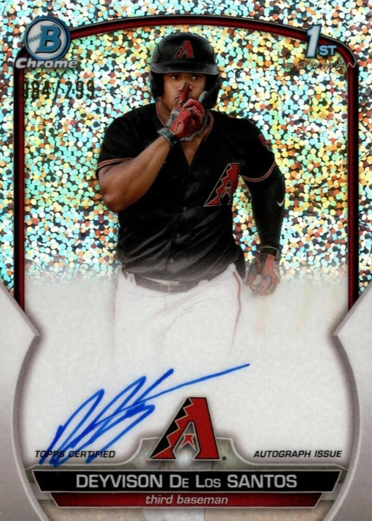 Deyvison De Los Santos 2023 Bowman Chrome #CPA-DD Prospect Auto 