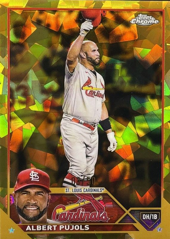 Albert Pujols 2023 Topps Chrome Sapphire Edition #5 Gold /50 SGC 10