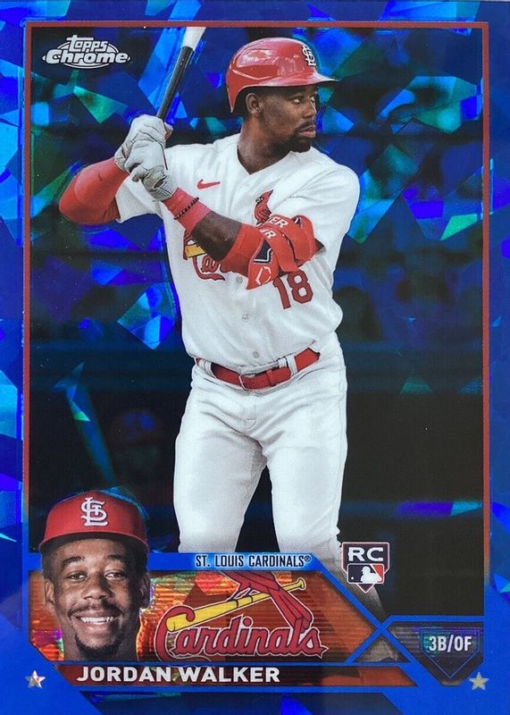 Jordan Walker 2023 Topps Chrome Sapphire Edition #344 Base Rookie RAW