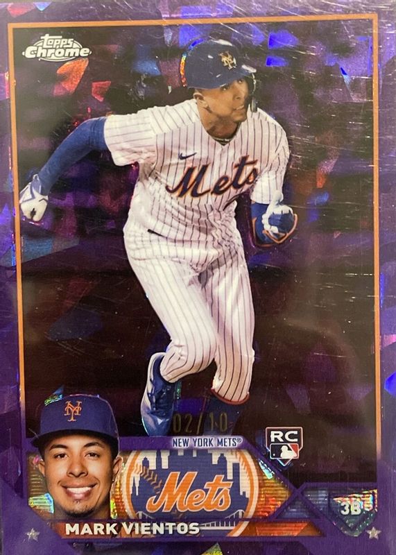 Mark Vientos 2023 Topps Chrome Sapphire Edition #550 Purple /10 Rookie RAW