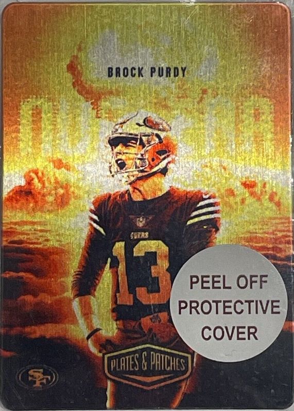 Brock Purdy 2023 Plates & Patches #NC-29 Nuclear /(SSP) RAW