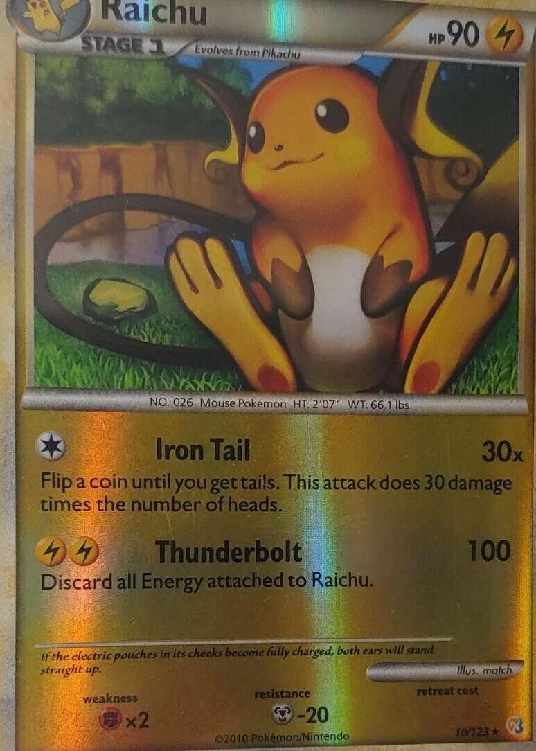 Raichu 2010 HeartGold & SoulSilver #010/123 Reverse Holo Price Guide -  Sports Card Investor