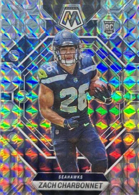 Zach Charbonnet 2023 Mosaic #379 Mosaic Rookie SGC 10