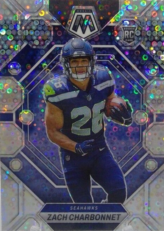 Zach Charbonnet 2023 Mosaic #379 No Huddle Rookie SGC 10