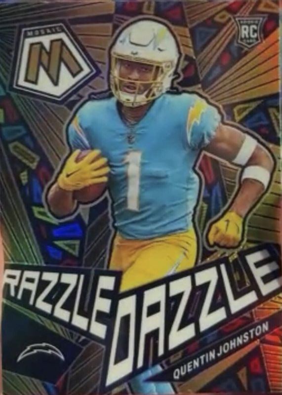 Quentin Johnston 2023 Mosaic #RD-30 Razzle Dazzle /(SSP) Rookie RAW