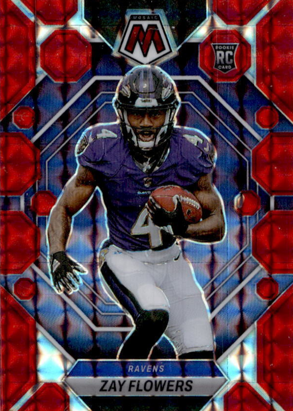 さむ❁ ZAY FLOWERS 2023 PANINI PRIZM ROOKIE NEON GREEN PULSAR RC