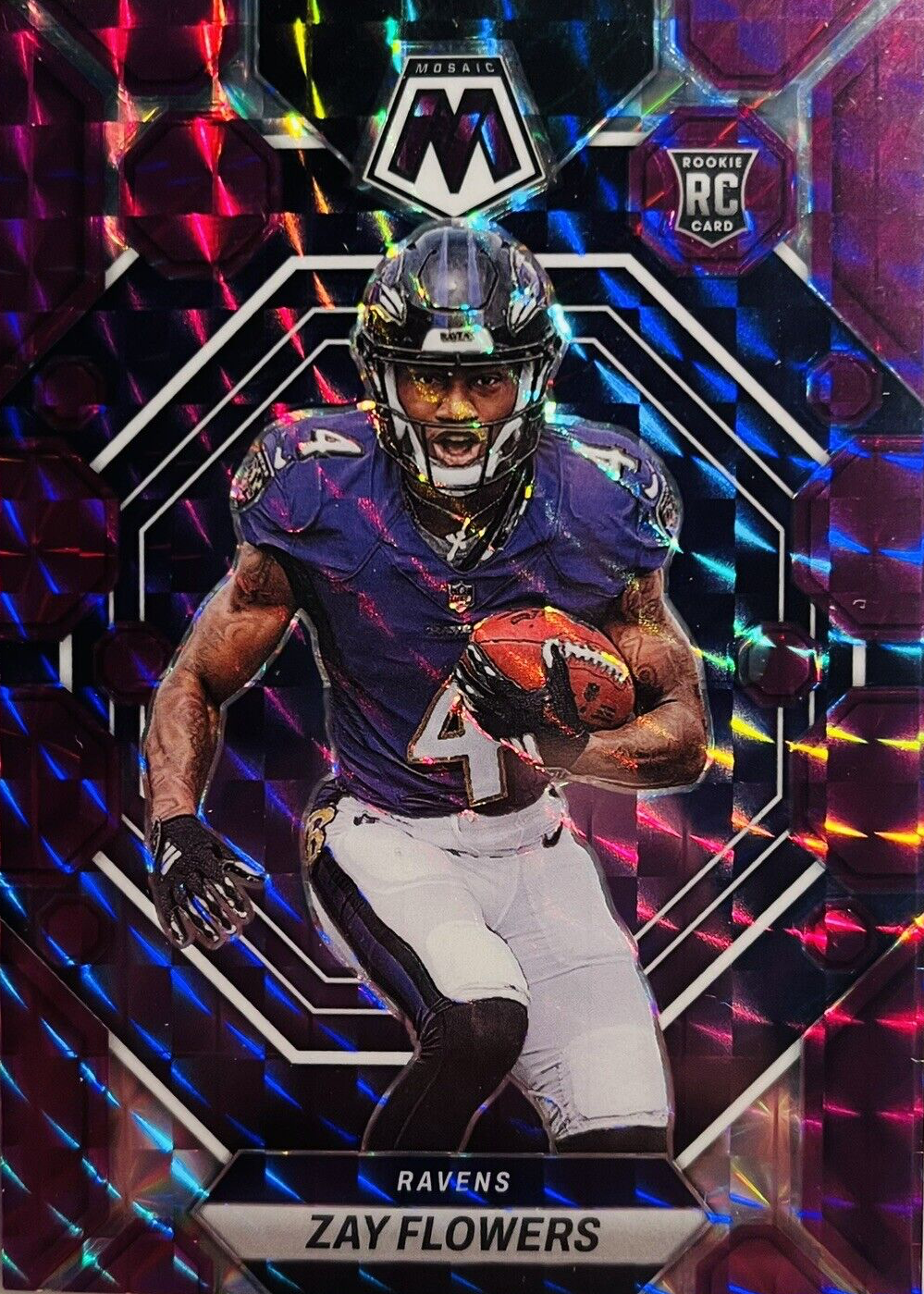 Zay Flowers 2023 Mosaic #380 Purple /49 Price Guide - Sports Card