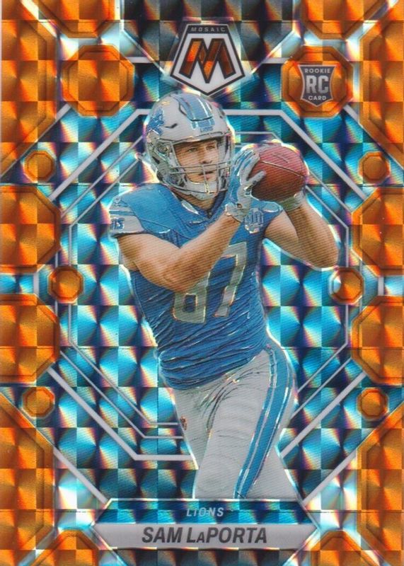 Sam LaPorta 2023 Mosaic #360 Orange /199 Rookie RAW