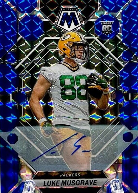 Luke Musgrave 2023 Mosaic #343 Rookie Autographs - Blue (/99) RAW