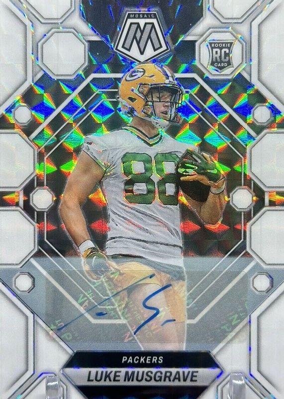 Luke Musgrave 2023 Mosaic #343 Rookie Autographs - White /25 RAW