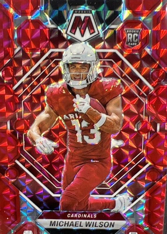 Michael Wilson 2023 Mosaic #350 Red Rookie RAW