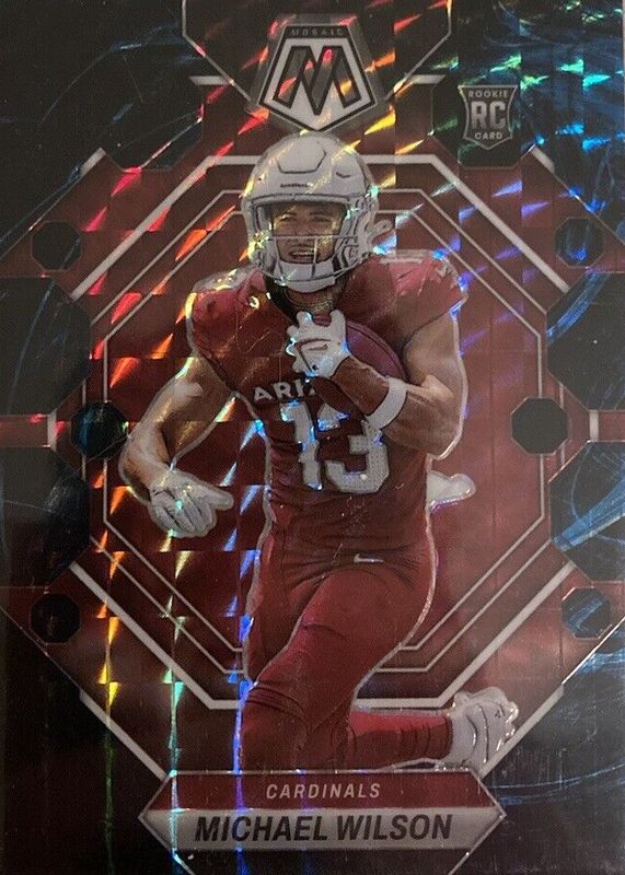 Michael Wilson 2023 Mosaic #350 Genesis /(SSP) Rookie RAW
