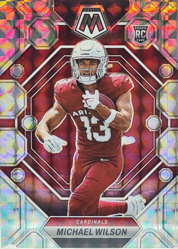 Michael Wilson 2023 Mosaic #350 Mosaic Rookie RAW