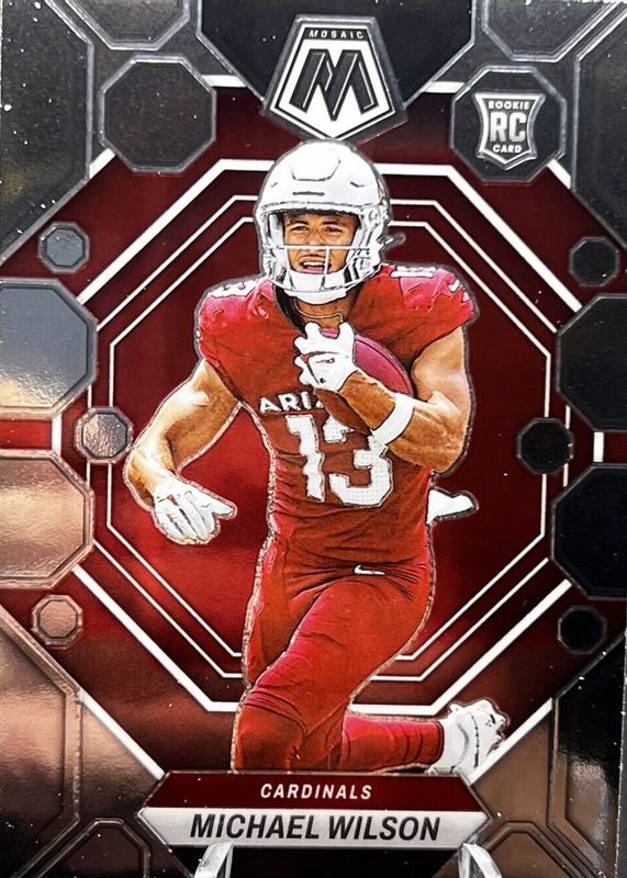 Michael Wilson 2023 Mosaic #350 Base Rookie RAW
