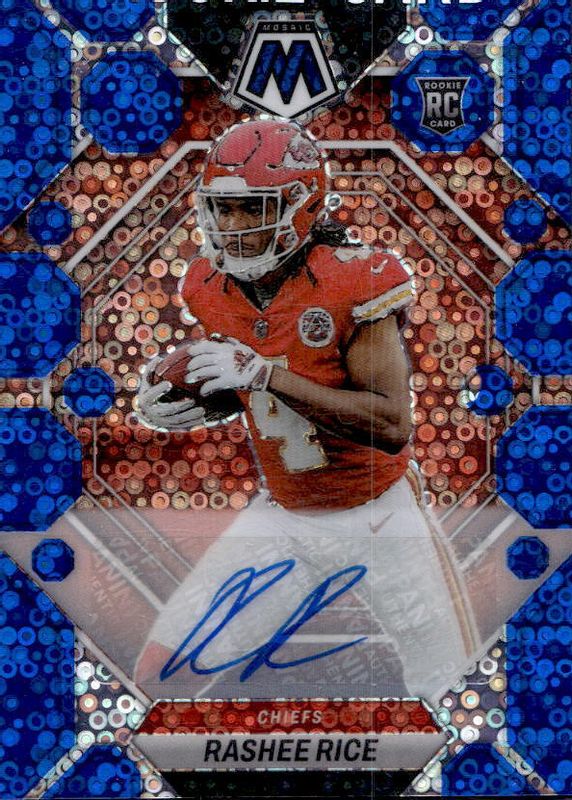 Rashee Rice 2023 Mosaic #357 Rookie Autographs - No Huddle Blue Rookie SGC 9.5