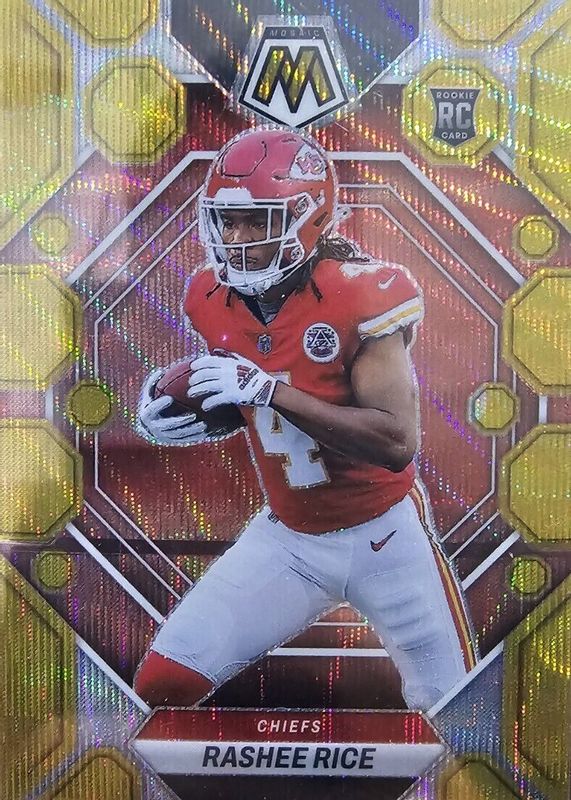 Rashee Rice 2023 Mosaic #357 Gold Wave /17 Rookie SGC 10