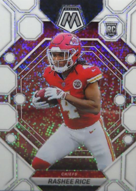 Rashee Rice 2023 Mosaic #357 White Sparkle /(SSP) Rookie RAW