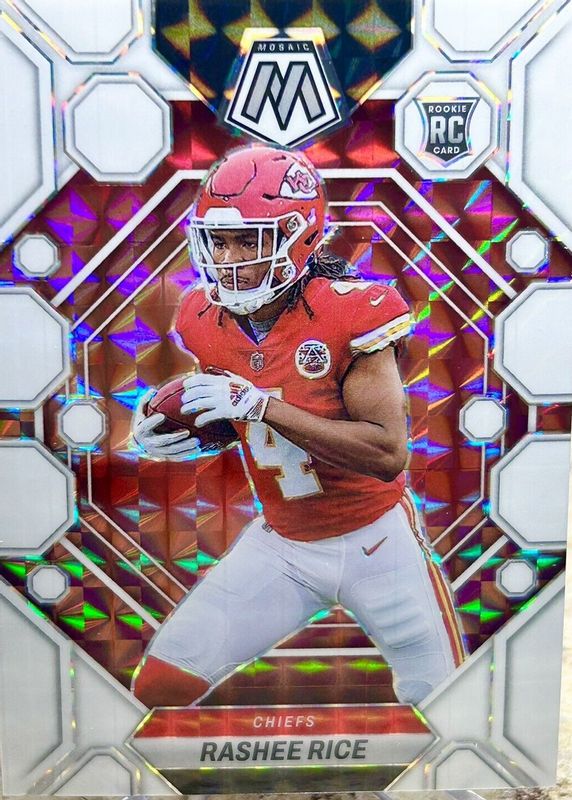 Rashee Rice 2023 Mosaic #357 White /25 Rookie RAW