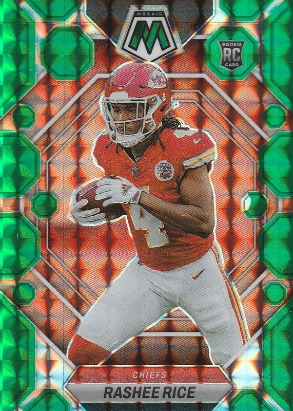 Rashee Rice 2023 Mosaic #357 Green Rookie RAW