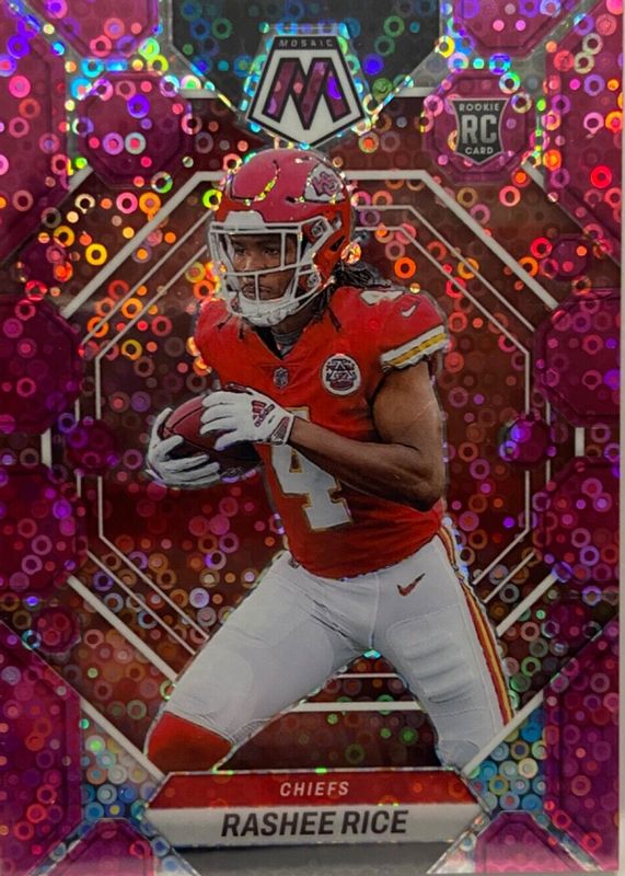 Rashee Rice 2023 Mosaic #357 No Huddle Pink /20 Rookie RAW