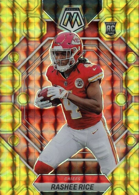 Rashee Rice 2023 Mosaic #357 Reactive Yellow Rookie SGC 9.5