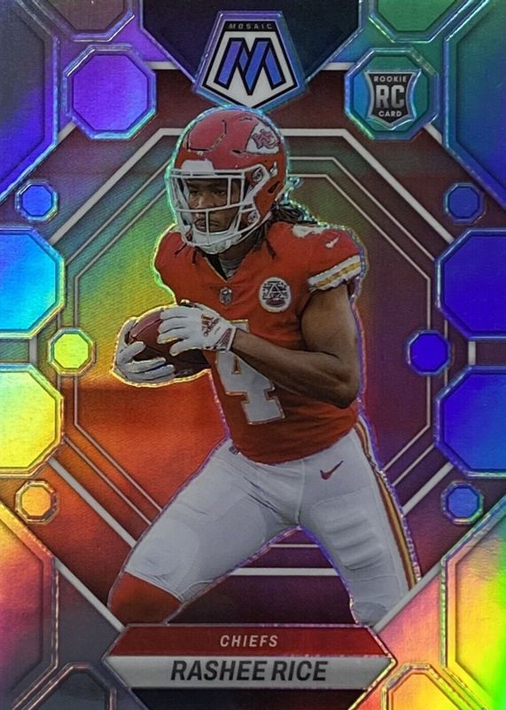 Rashee Rice 2023 Mosaic #357 Silver Rookie RAW