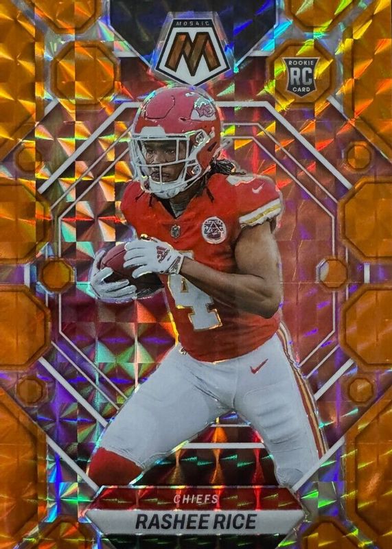 Rashee Rice 2023 Mosaic #357 Orange /199 Rookie SGC 10