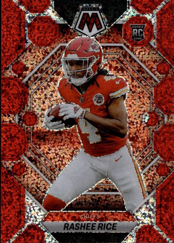 Rashee Rice 2023 Mosaic #357 Red Sparkle /(SSP) Rookie SGC 10