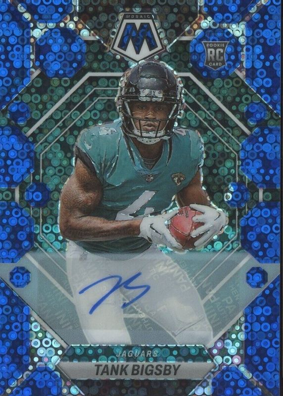 Tank Bigsby 2023 Mosaic #364 Rookie Autographs - No Huddle Blue Rookie SGC 10