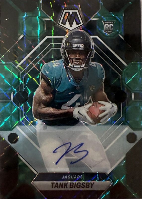 Tank Bigsby 2023 Mosaic #364 Rookie Autographs - Choice Fusion Green & Black /25 Rookie SGC 10