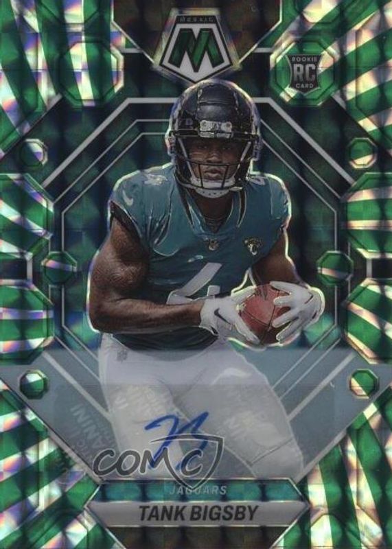 Tank Bigsby 2023 Mosaic #364 Rookie Autographs - Green Swirl /15 Rookie RAW