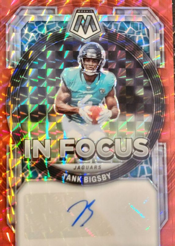 Tank Bigsby 2023 Mosaic #IF-TB In Focus Signatures - Red (/199) Rookie BGS 9