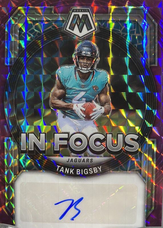 Tank Bigsby 2023 Mosaic #IF-TB In Focus Signatures - Purple (/49) Rookie BGS 9