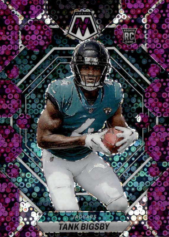 Tank Bigsby 2023 Mosaic #364 No Huddle Purple /50 Rookie RAW