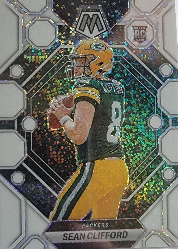 Sean Clifford 2023 Mosaic #361 White Sparkle /(SSP) Rookie SGC 10