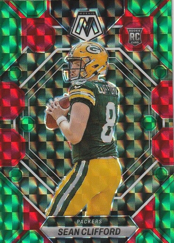 Sean Clifford 2023 Mosaic #361 Choice Red & Green Rookie BGS 9