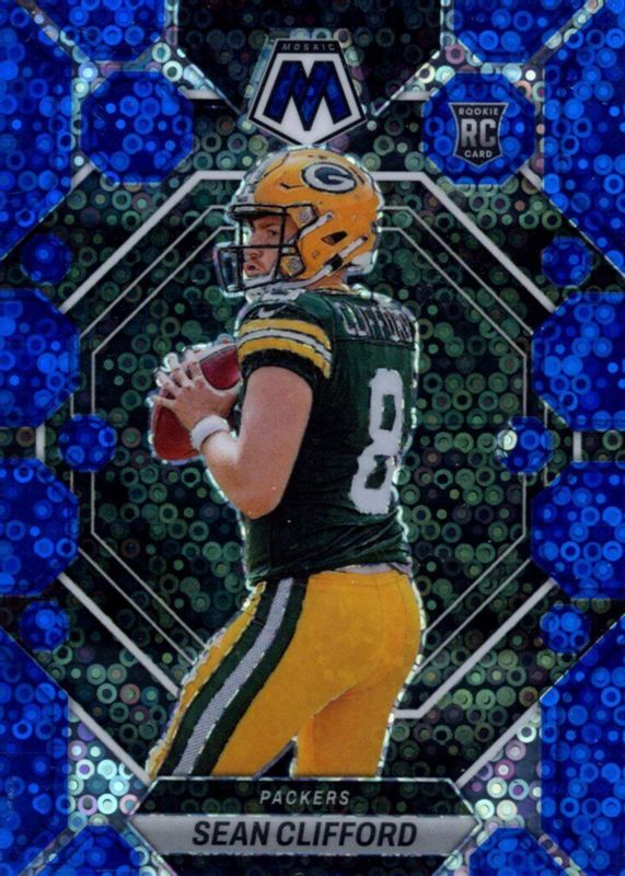 Sean Clifford 2023 Mosaic #361 No Huddle Blue /75 Rookie BGS 9