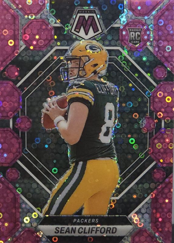 Sean Clifford 2023 Mosaic #361 No Huddle Pink /20 Rookie RAW